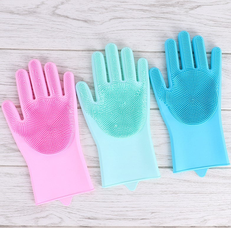 Silicone Rubber Dish Washing Gloves and Silicone Gloves for Dish Washing